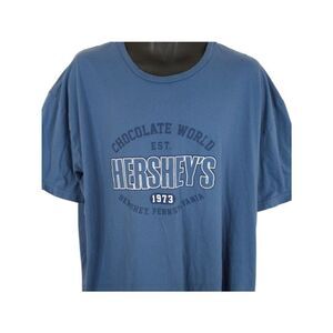 Hersheys T Shirt Mens Size 3XL Blue Chocolate World Hershey Pennsylvania